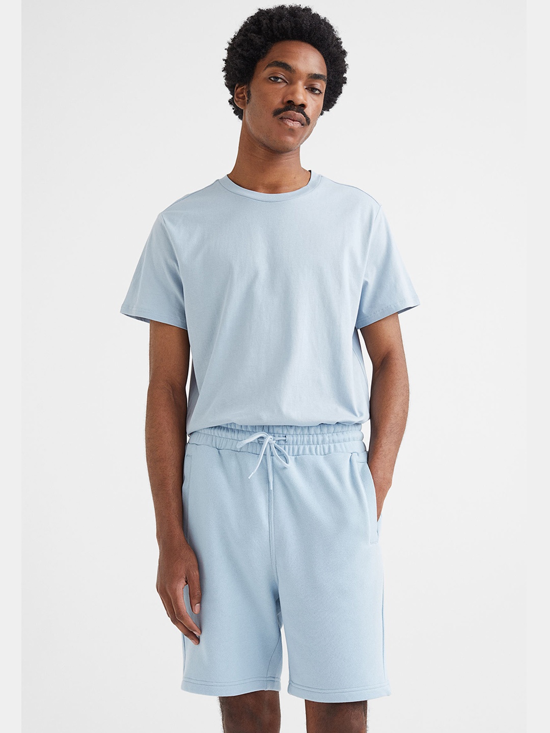 

H&M Blue Regular Fit Sweatshirt Shorts