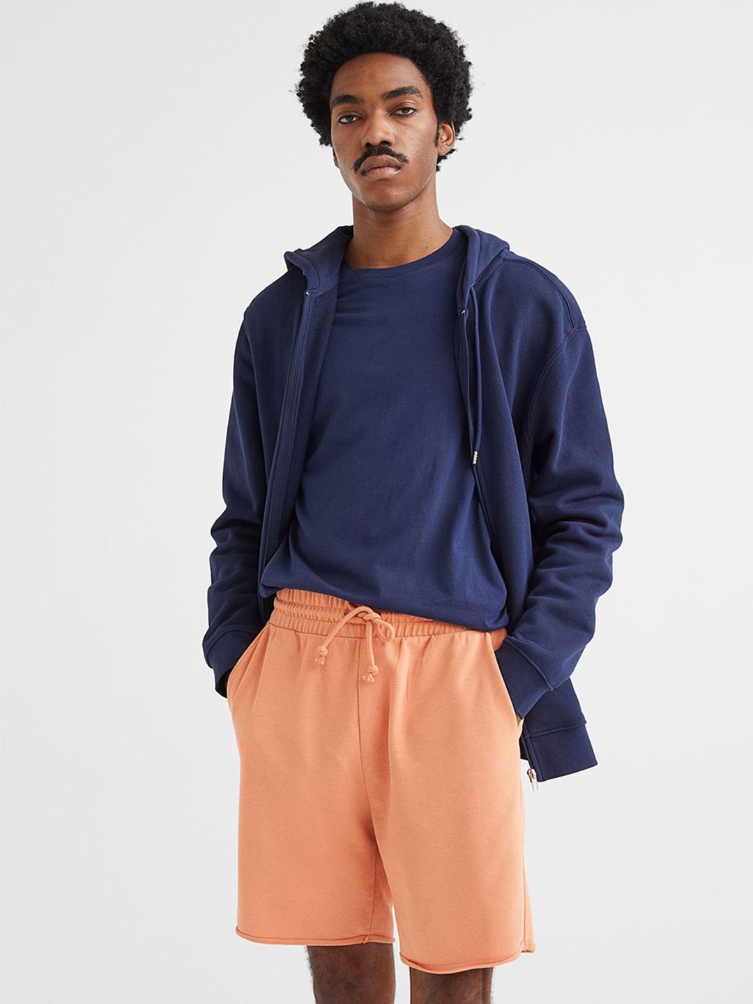 

H&M Men Regular Fit Sweatshirt Shorts, Orange