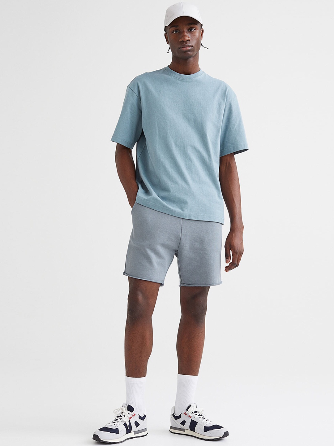 

H&M Grey Regular Fit Sweatshirt Shorts