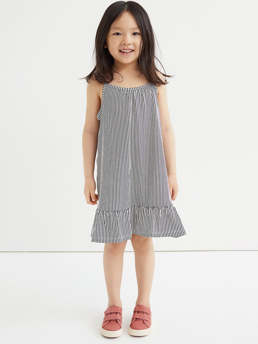 

H&M Girls Black & Pink 2-pack Cotton Dresses
