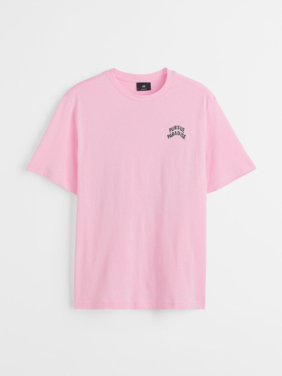 

H&M Men Pink Printed T-shirt