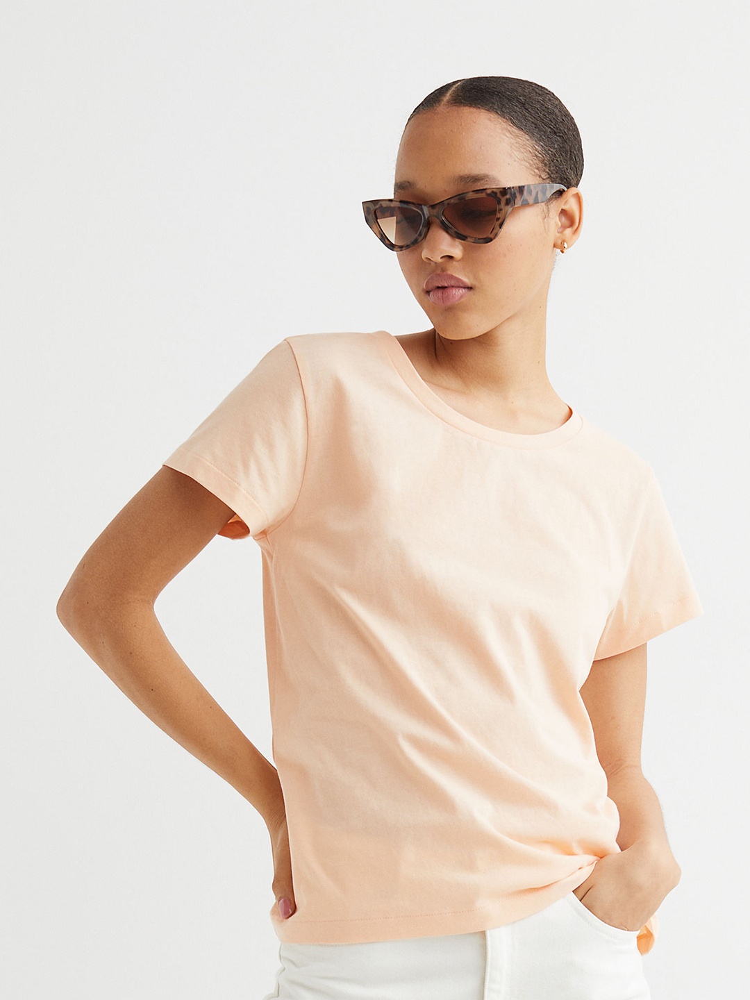 

H&M Orange Cotton T-shirt
