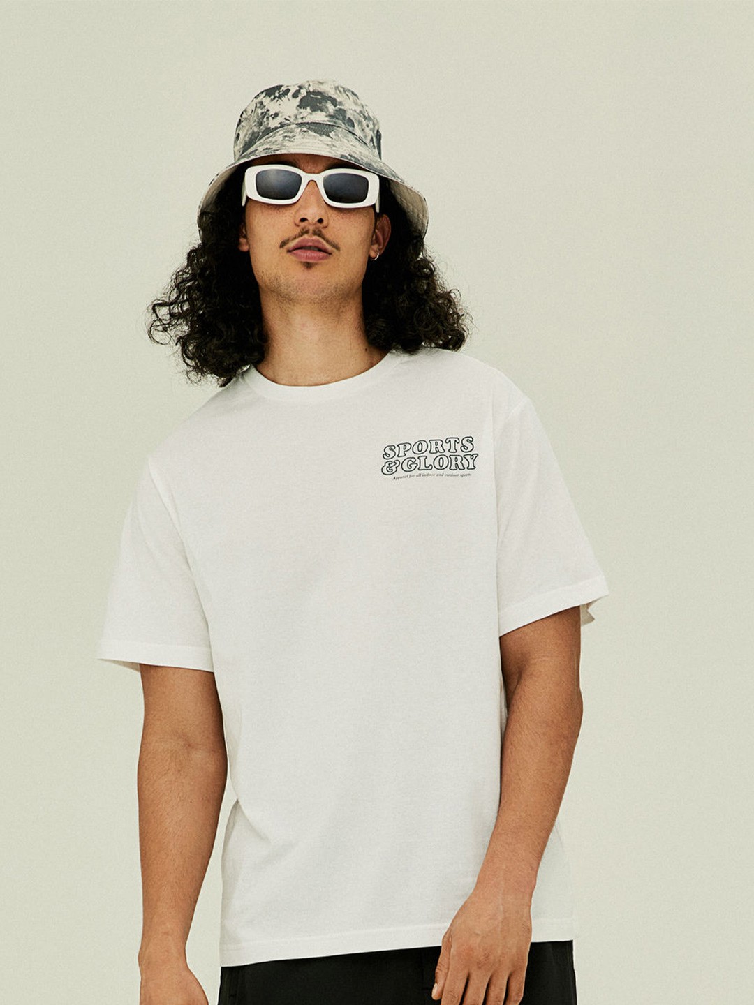 

H&M White Printed T-shirt