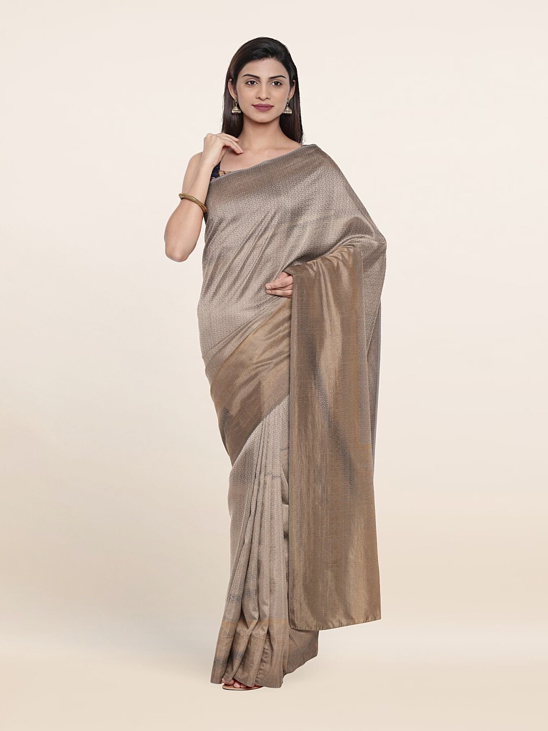 

Pothys Women Cream Sarees