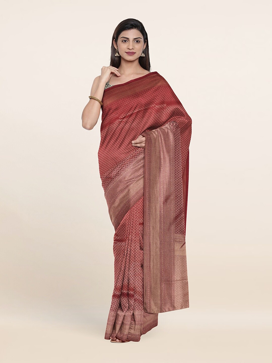 

Pothys Women Maroon Sarees