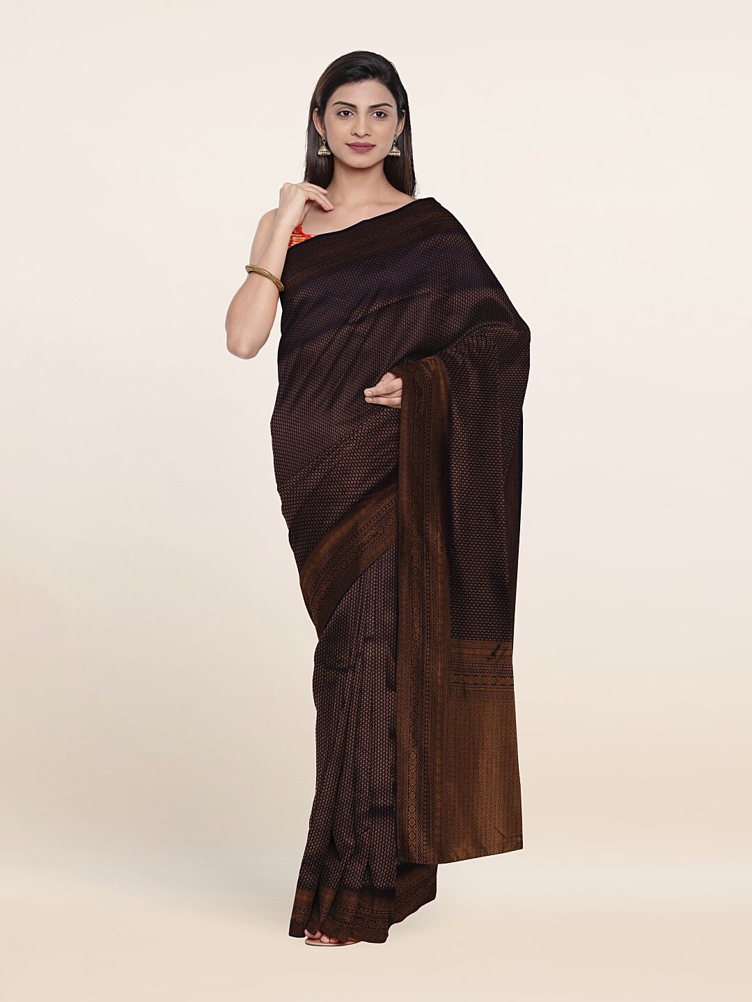 

Pothys Women Navy Blue Sarees
