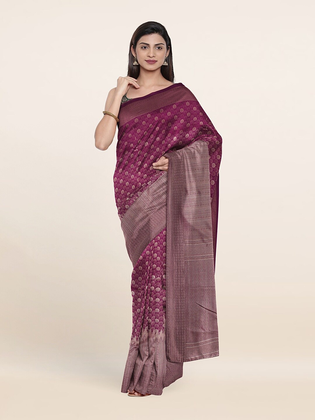 

Pothys Women Purple Sarees