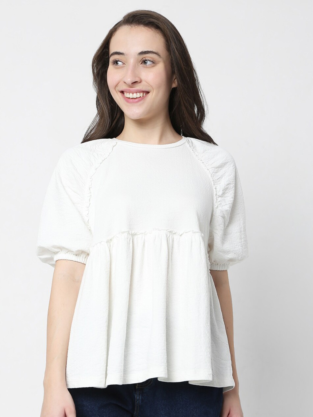 

Vero Moda White A-Line Top