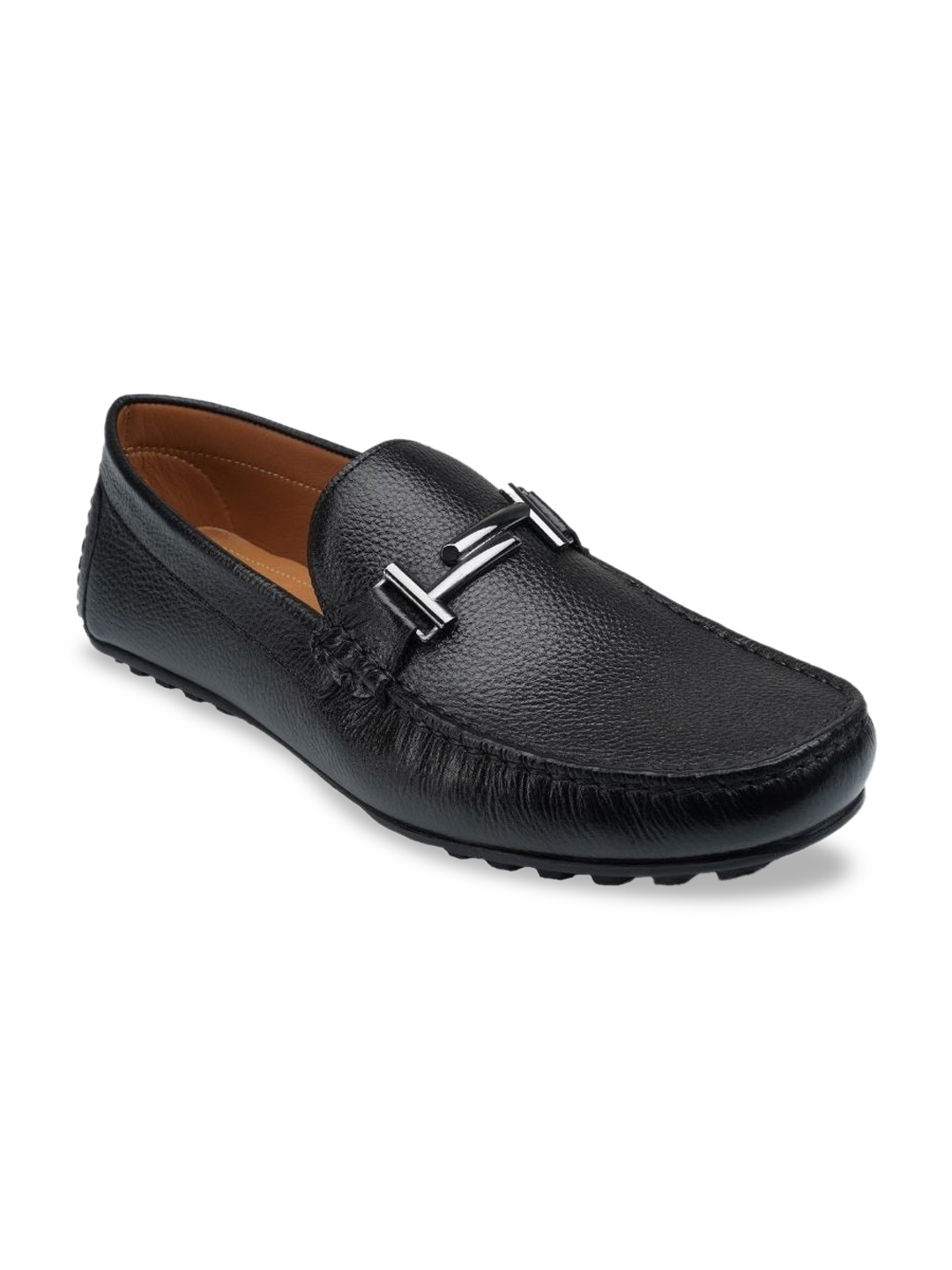 

RAPAWALK Men Black Solid Loafers