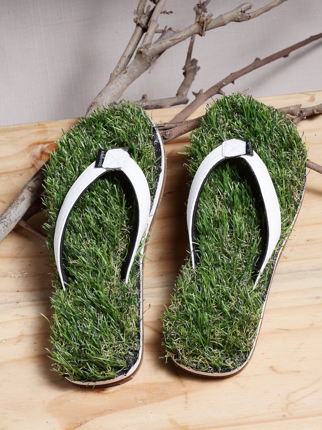 

Solethreads Women Green Flip Flops