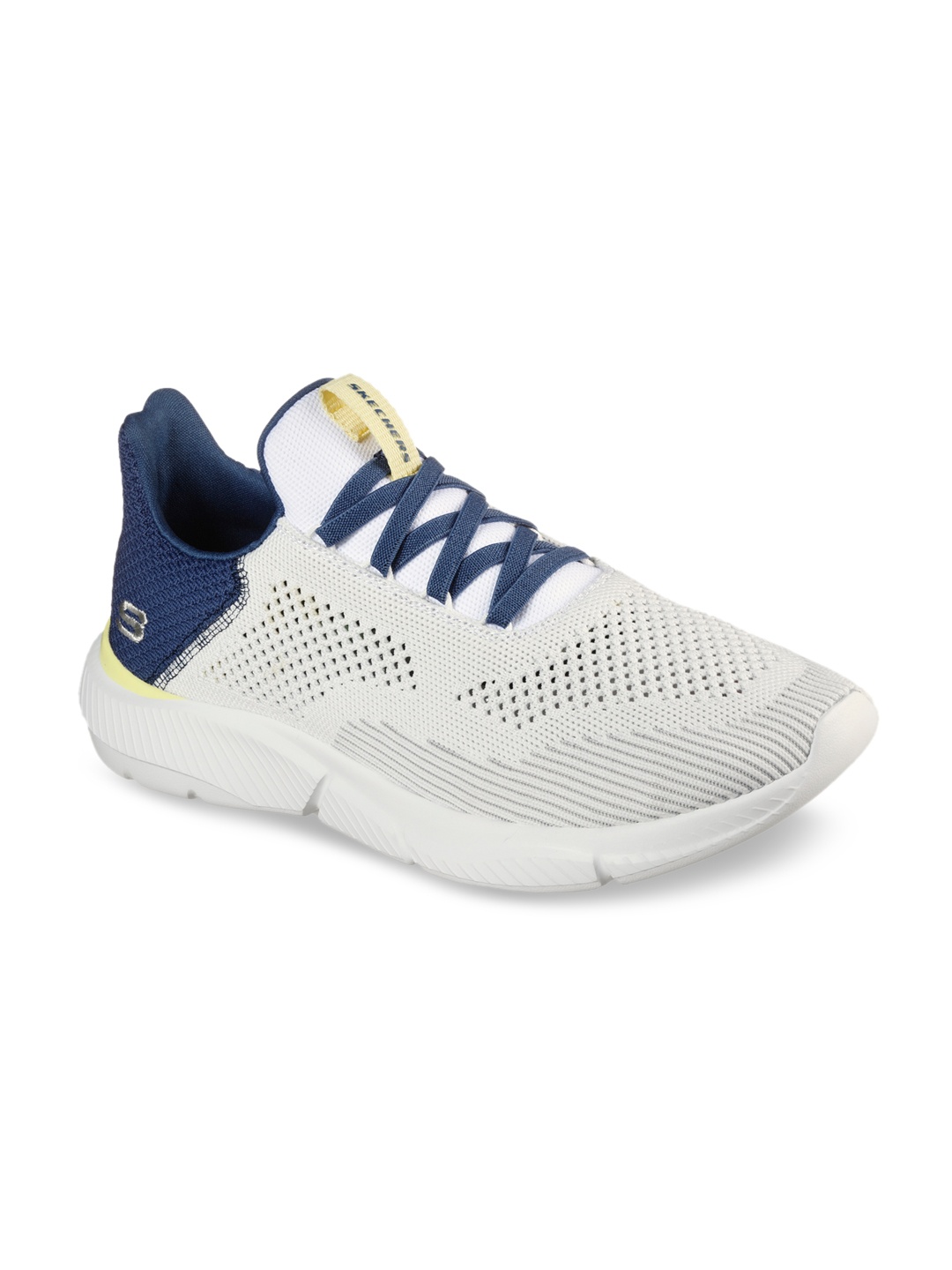 

Skechers Men White Striped Sneakers