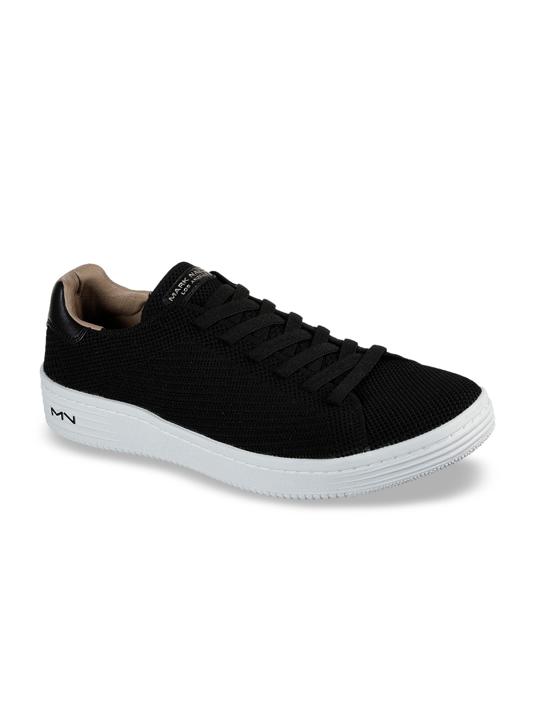 

Skechers Men Black Woven Design Sneakers