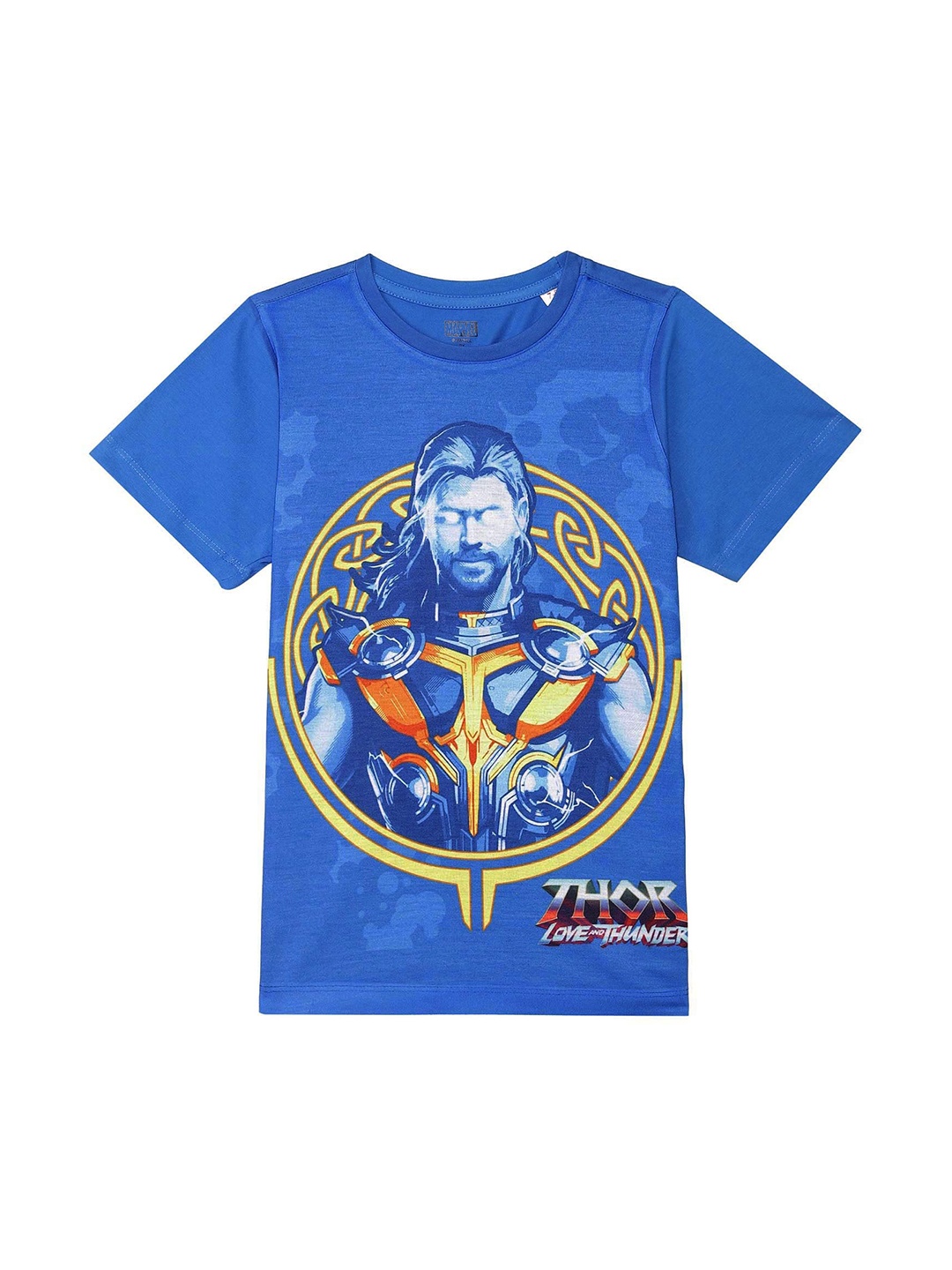 

Marvel by Wear Your Mind Boys Blue Printed Cotton T-shirt