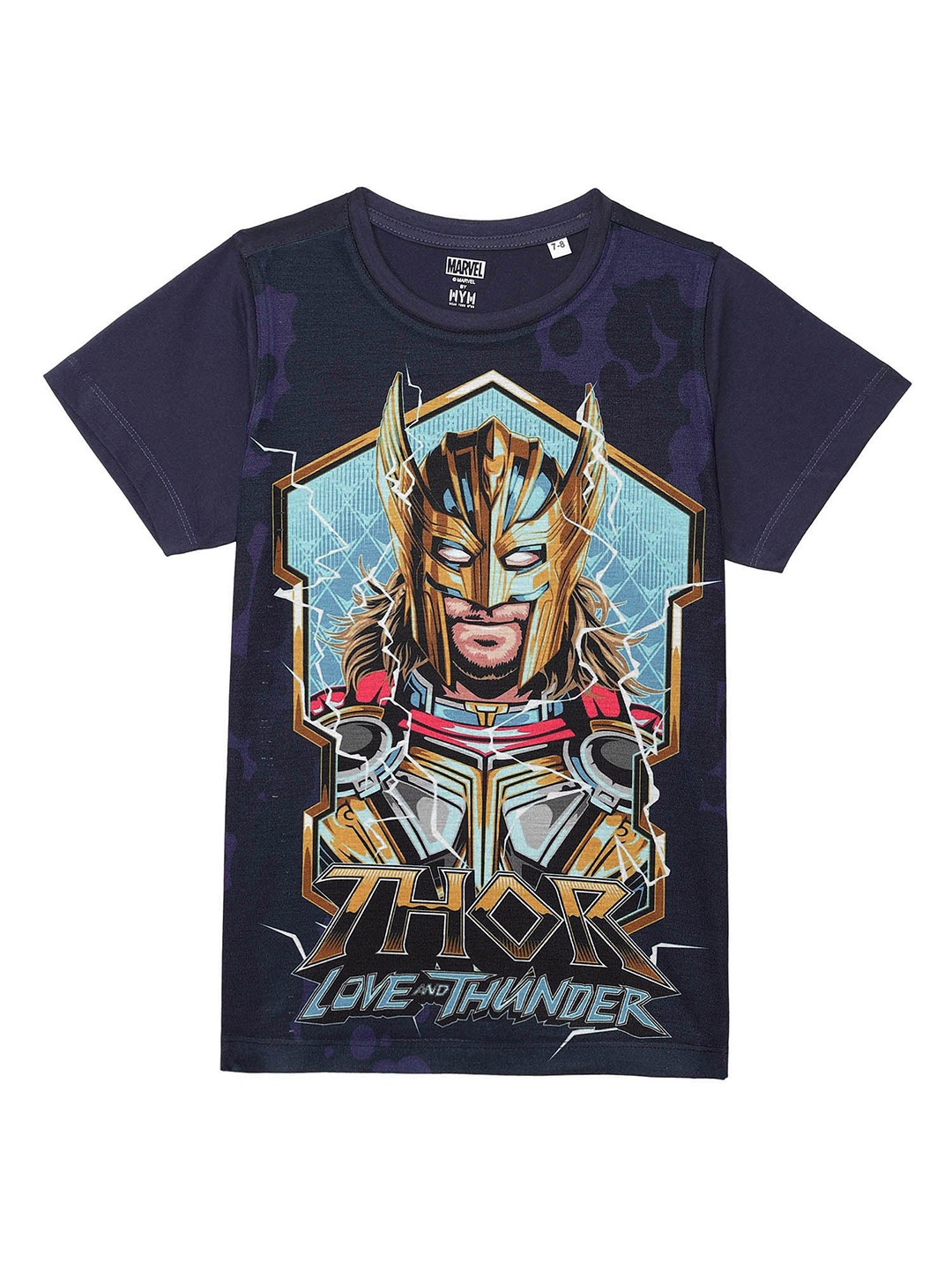 

Marvel by Wear Your Mind Boys Navy Blue Thor Printed T-shirt