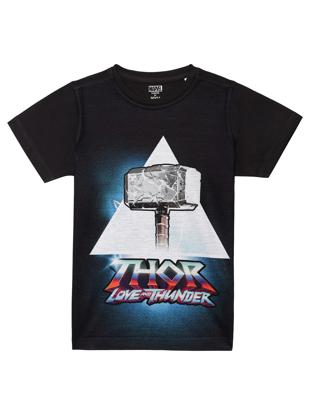 

Marvel by Wear Your Mind Boys Black Thor Printed T-shirt