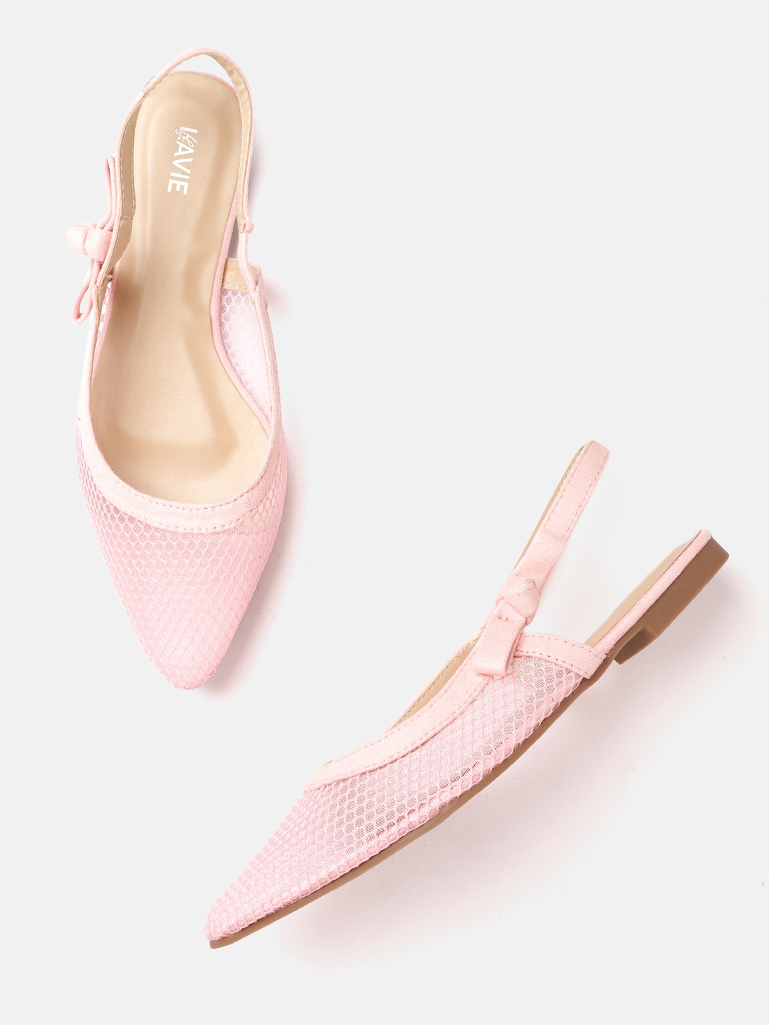 

Lavie Women Pink Textured Pointed Toe Flats