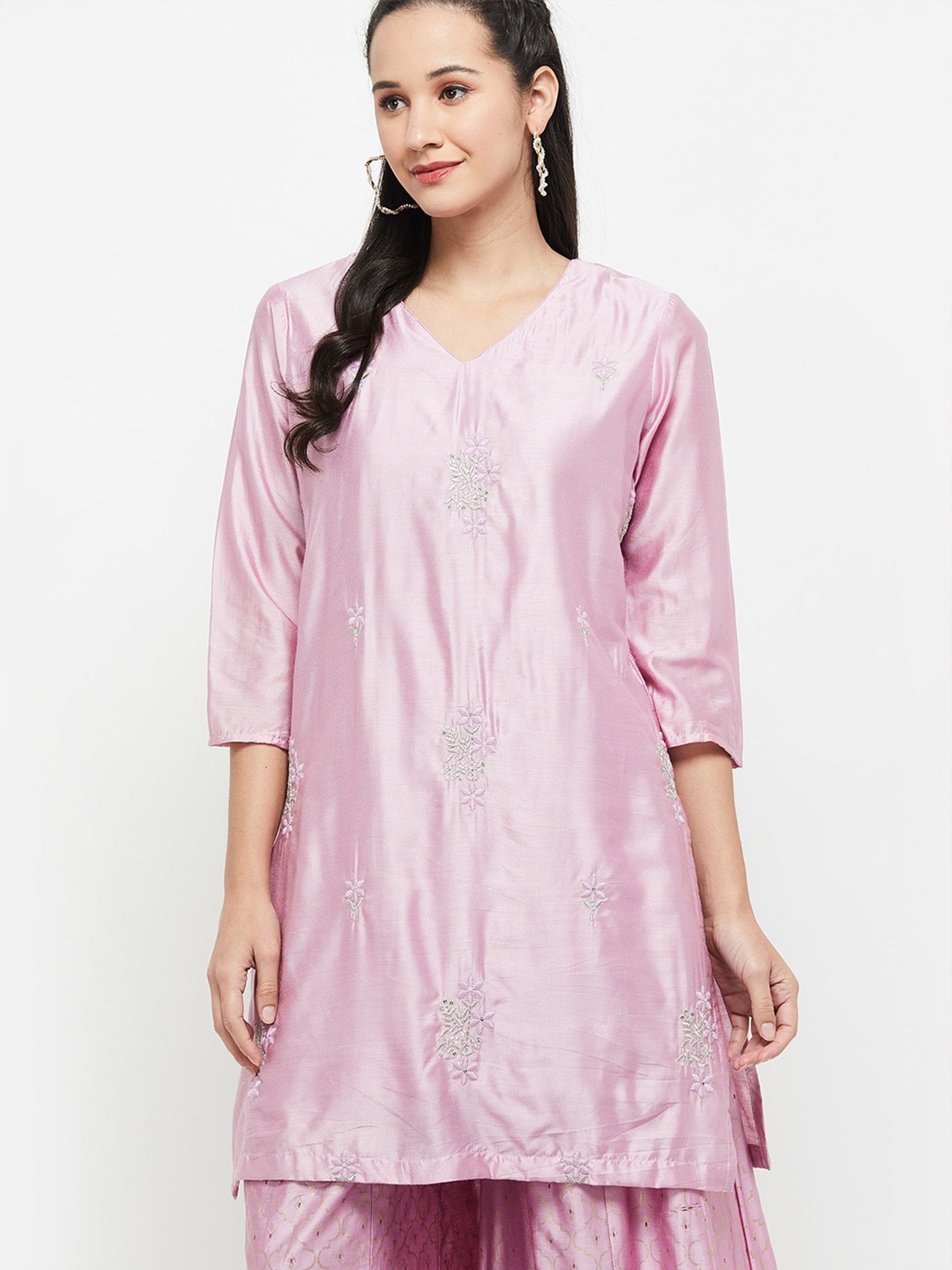 

max Purple Viscose Rayon Tunic
