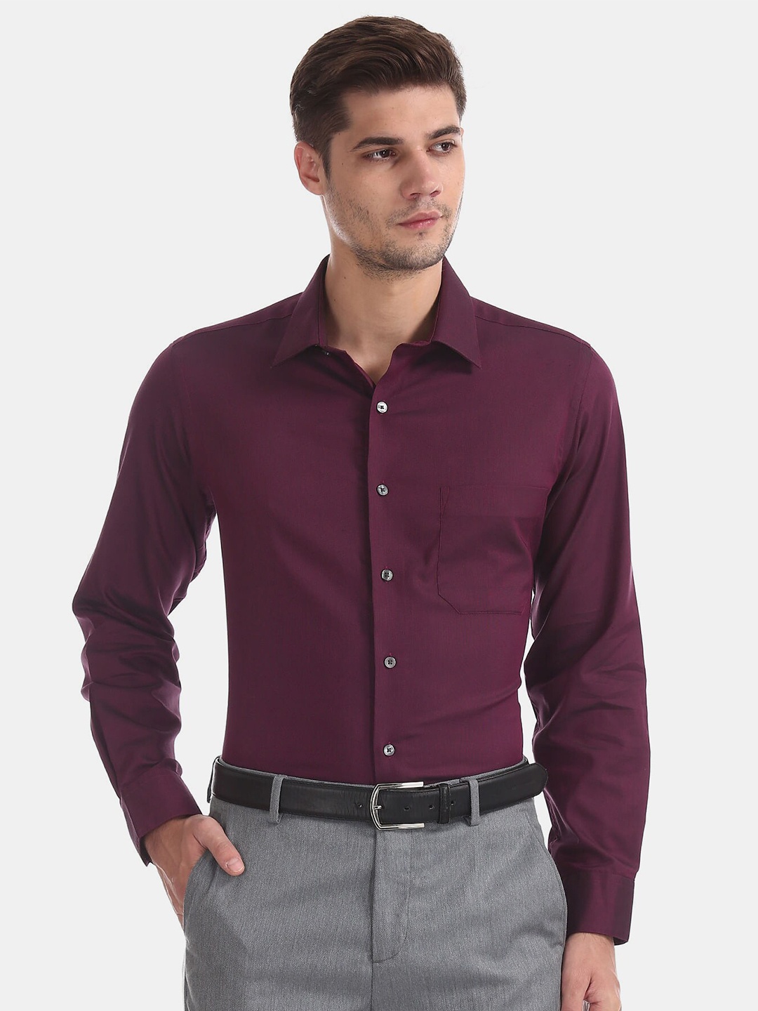 

Arrow Men Purple Formal Shirt
