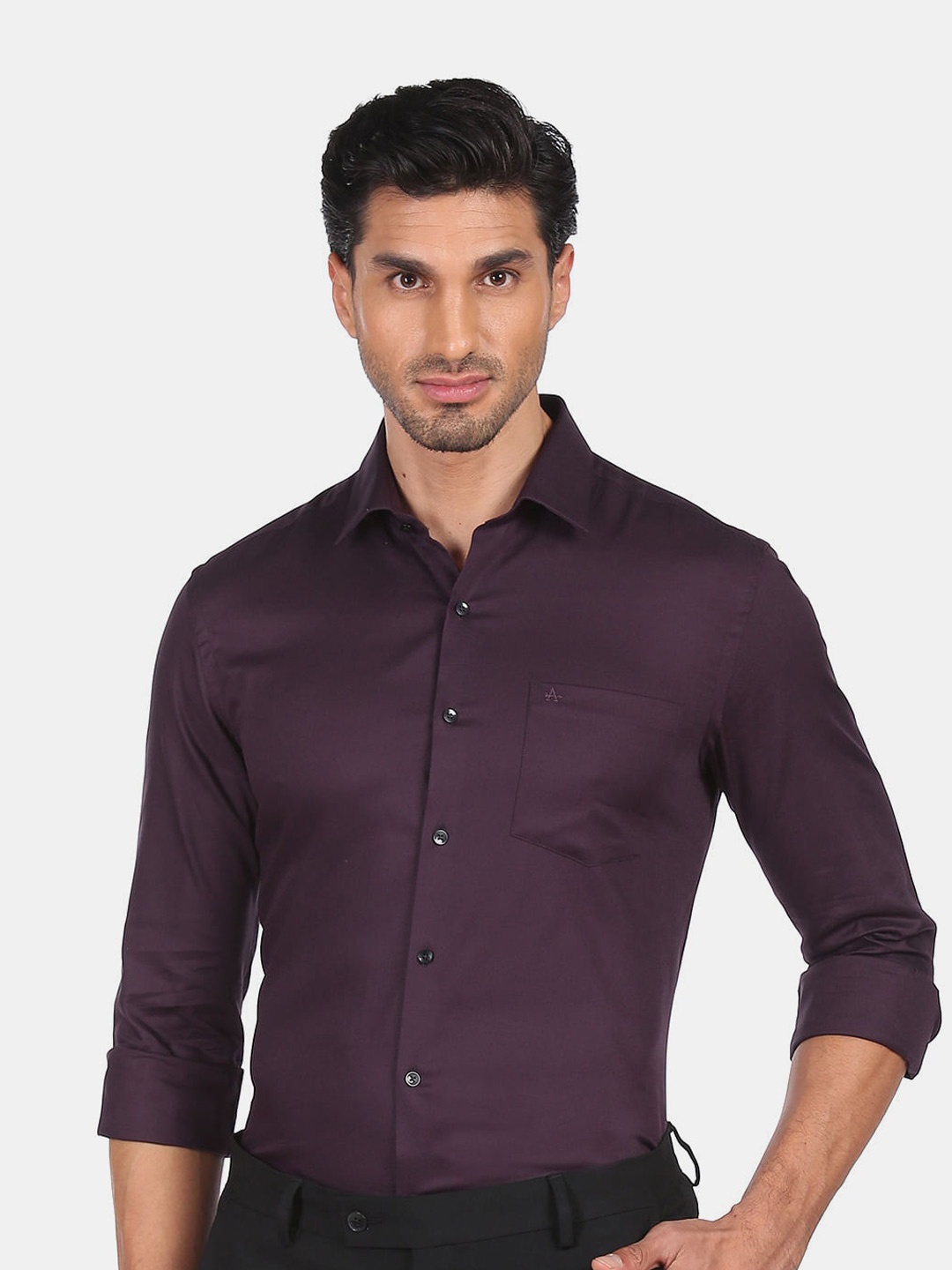 

Arrow Men Purple Slim Fit Casual Shirt
