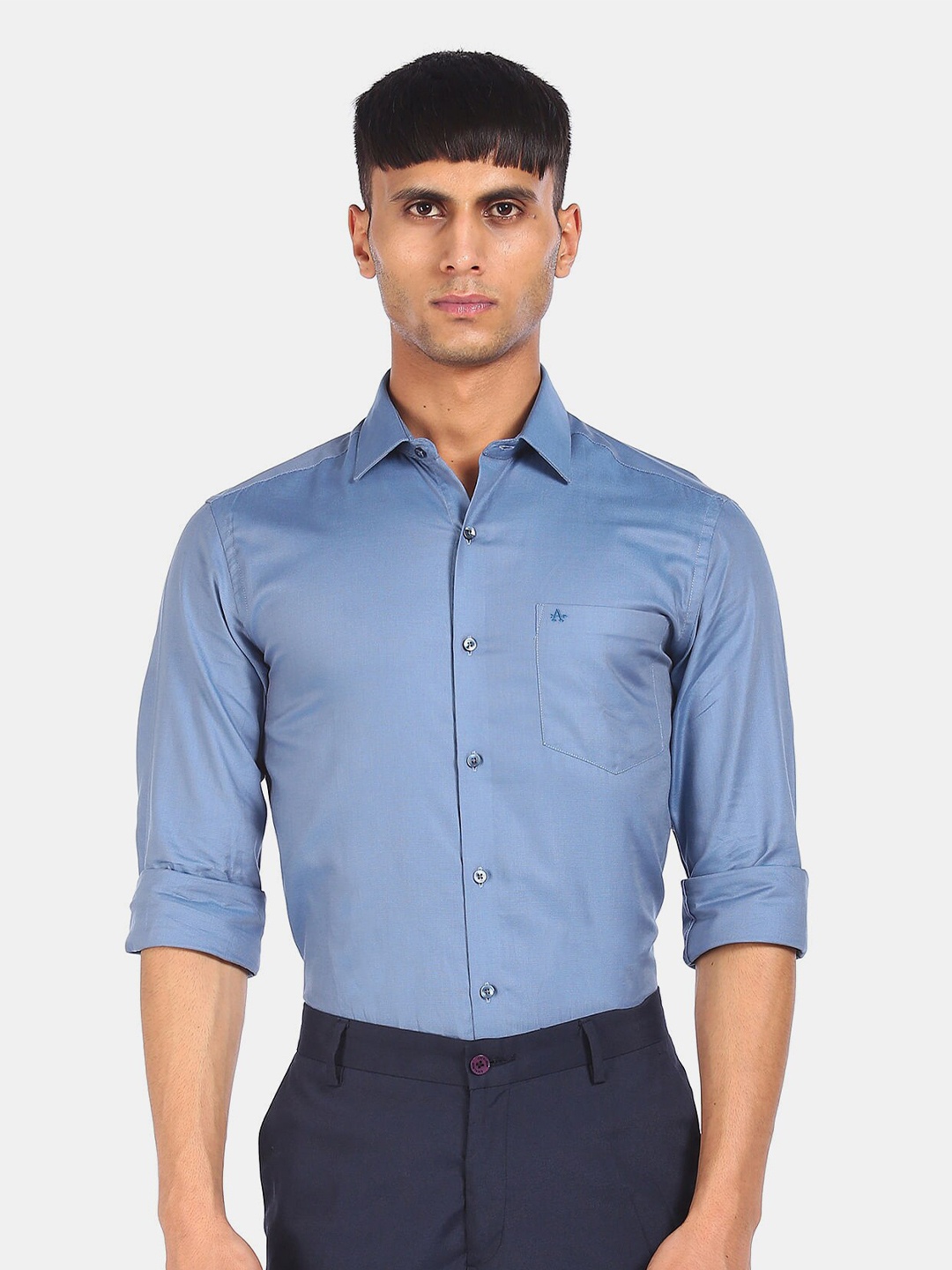 

Arrow Men Blue Slim Fit Pure Cotton Formal Shirt