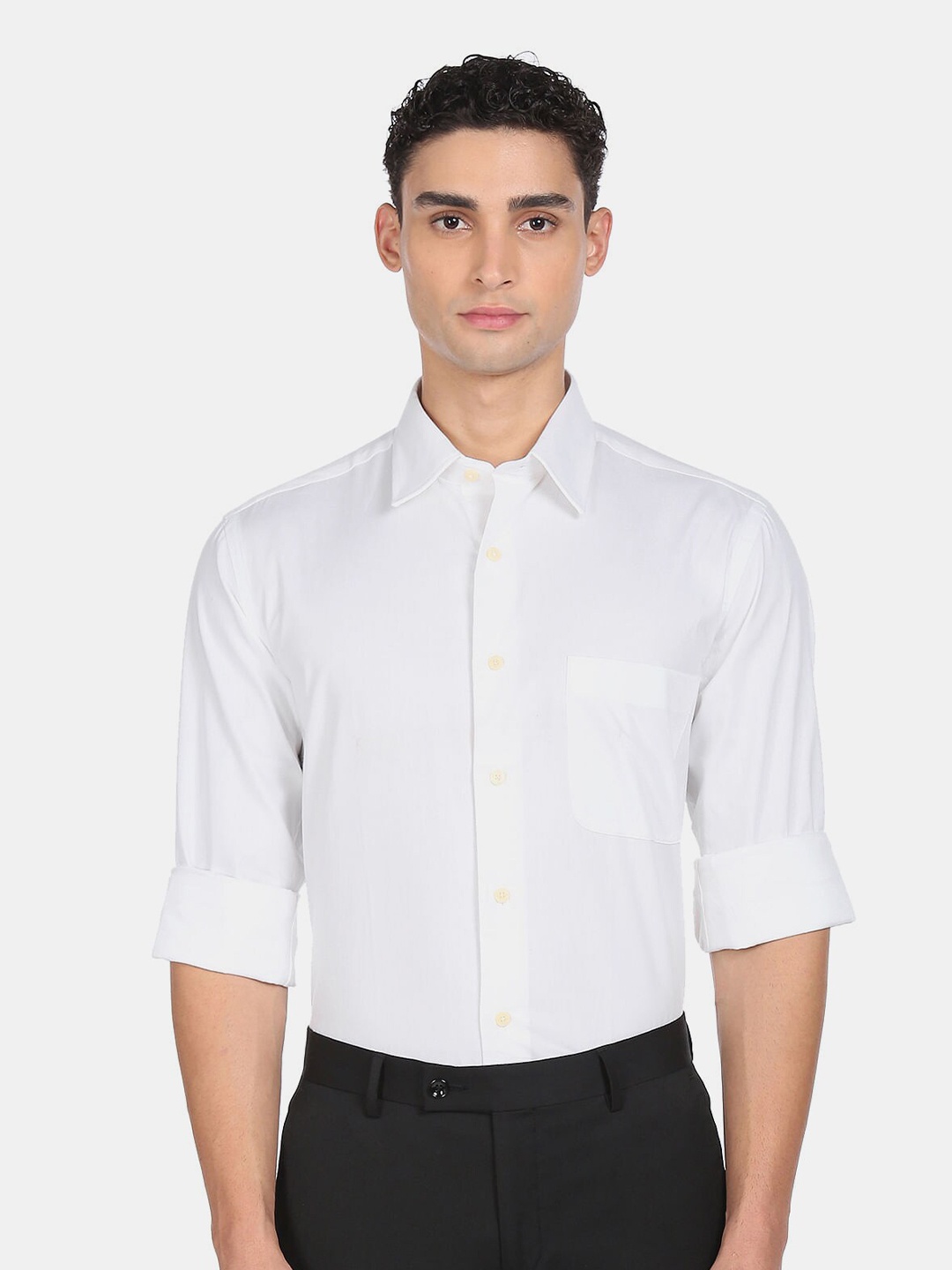 

Arrow Men White Regular Fit Pure Cotton Formal Shirt