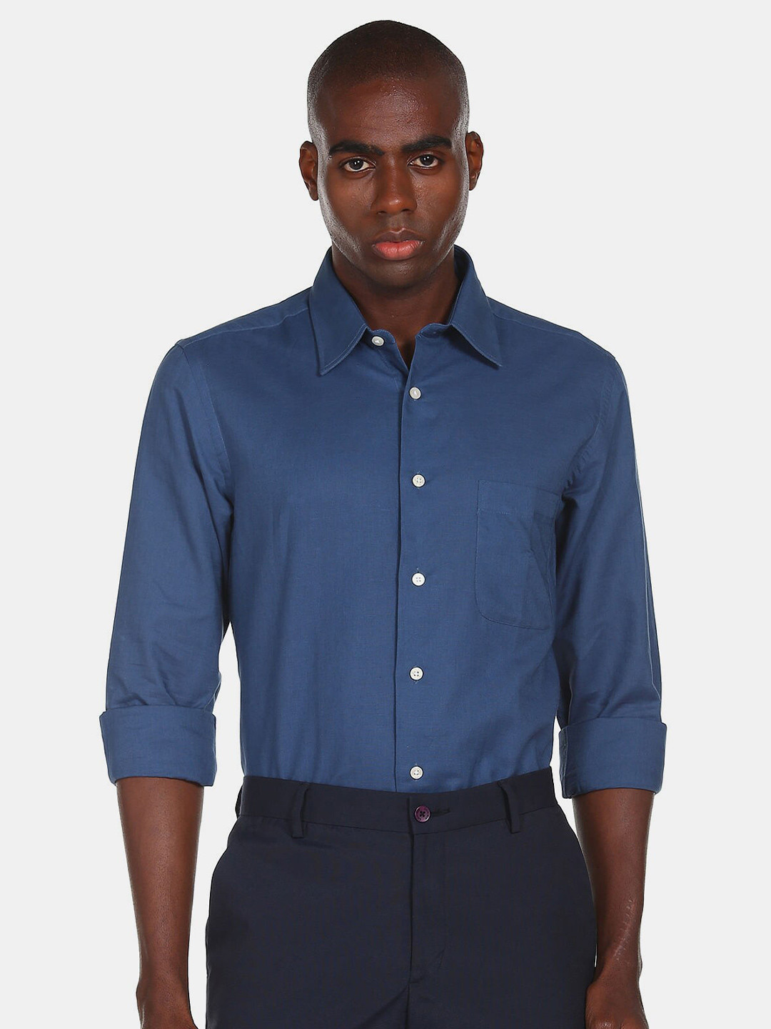 

Arrow Men Blue Casual Shirt