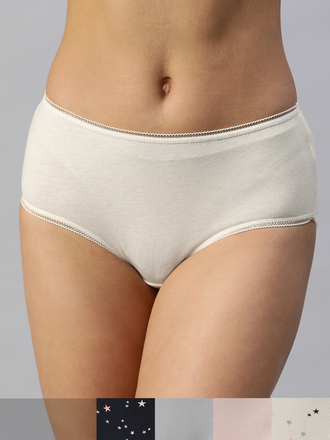 

Marks & Spencer Women Pack of 5 Hipster Briefs T612008, Cream
