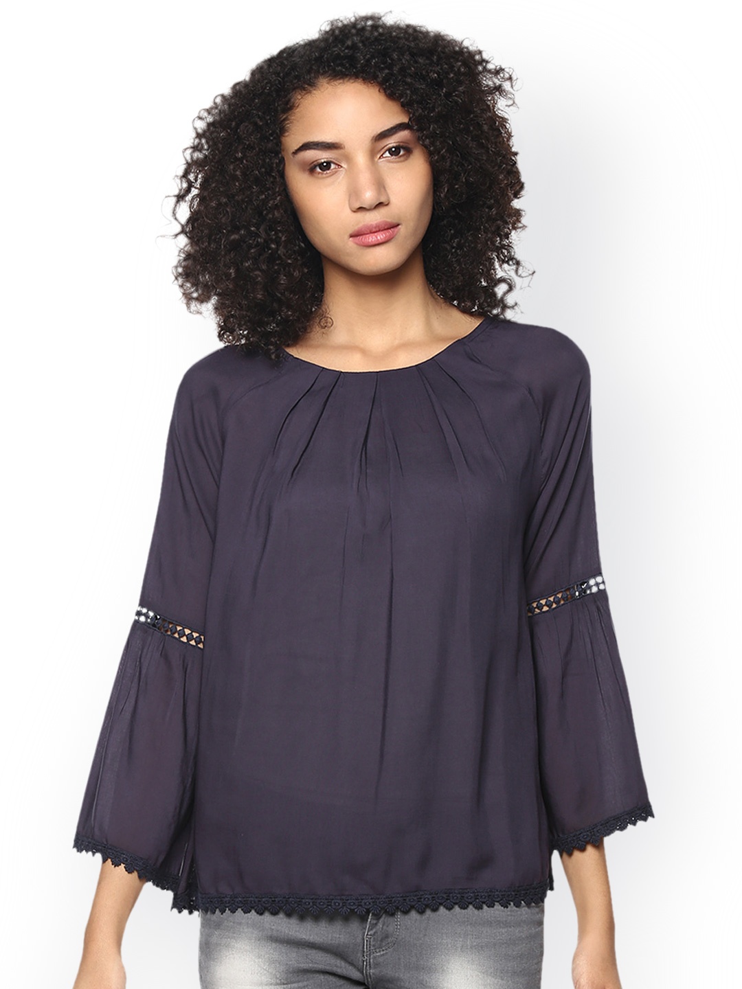 

Harpa Navy Top, Navy blue
