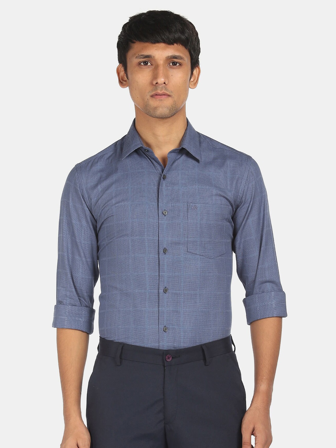 

Arrow New York Men Blue Semiformal Shirt