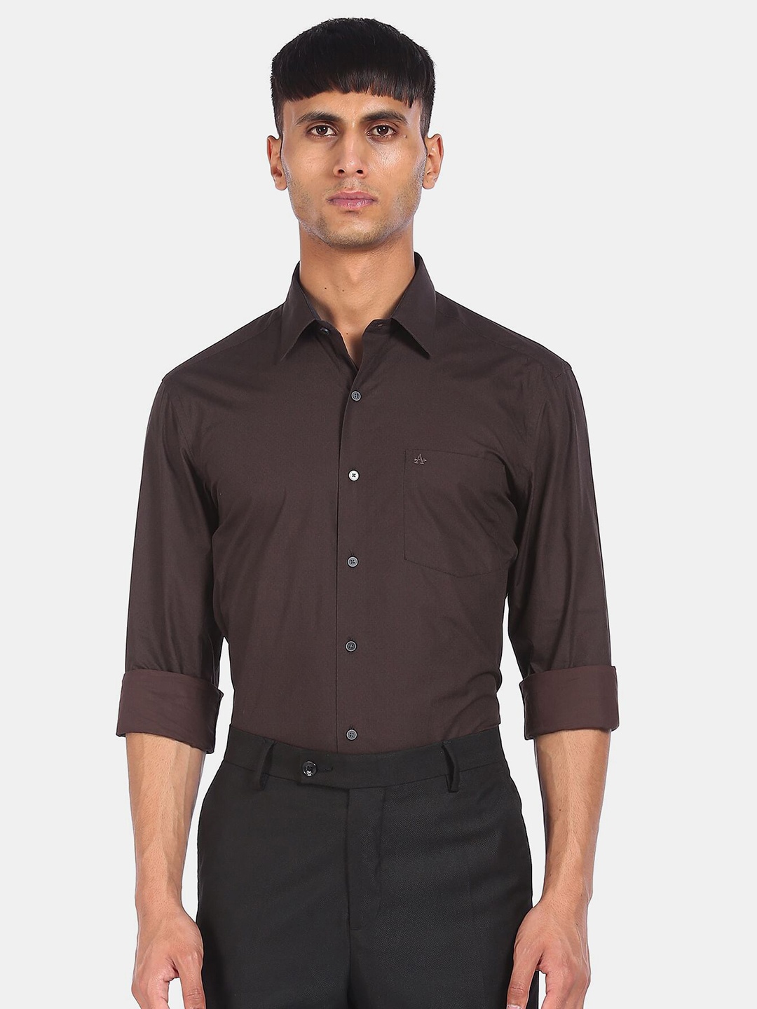 

Arrow New York Men Brown Slim Fit Formal Shirt
