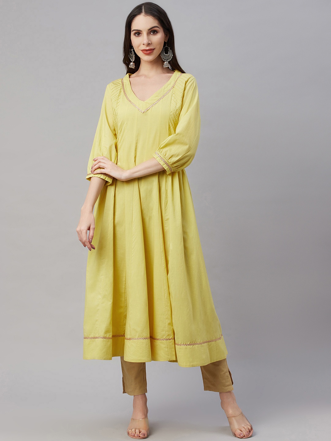 

YELLOW PARROT Women Yellow Kurta