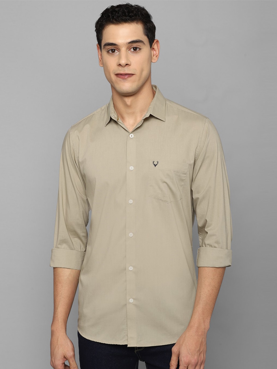 

Allen Solly Men Green Slim Fit Casual Shirt
