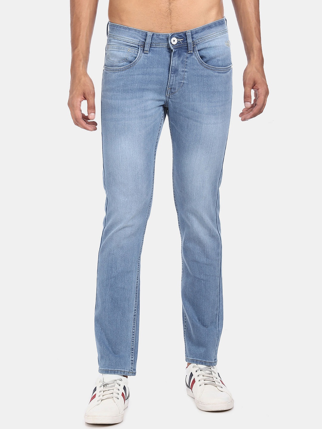 

Flying Machine Men Blue Skinny Fit Light Fade Stone Wash Jeans