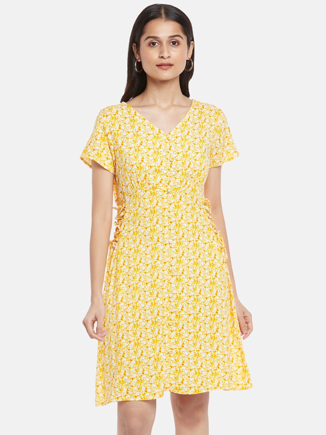 

People Yellow Floral Dress