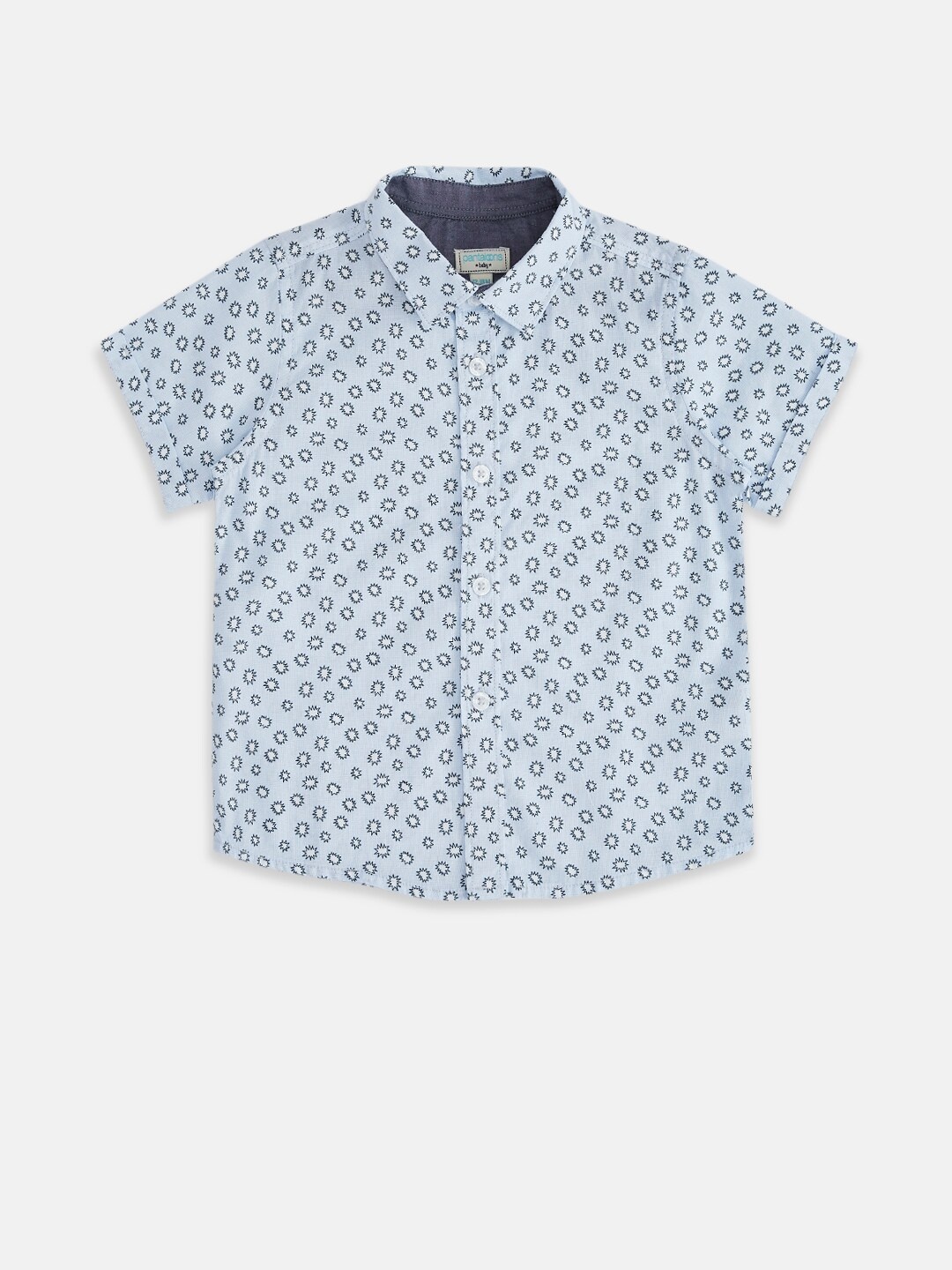 

Pantaloons Baby Boys Blue Floral Printed Casual Shirt