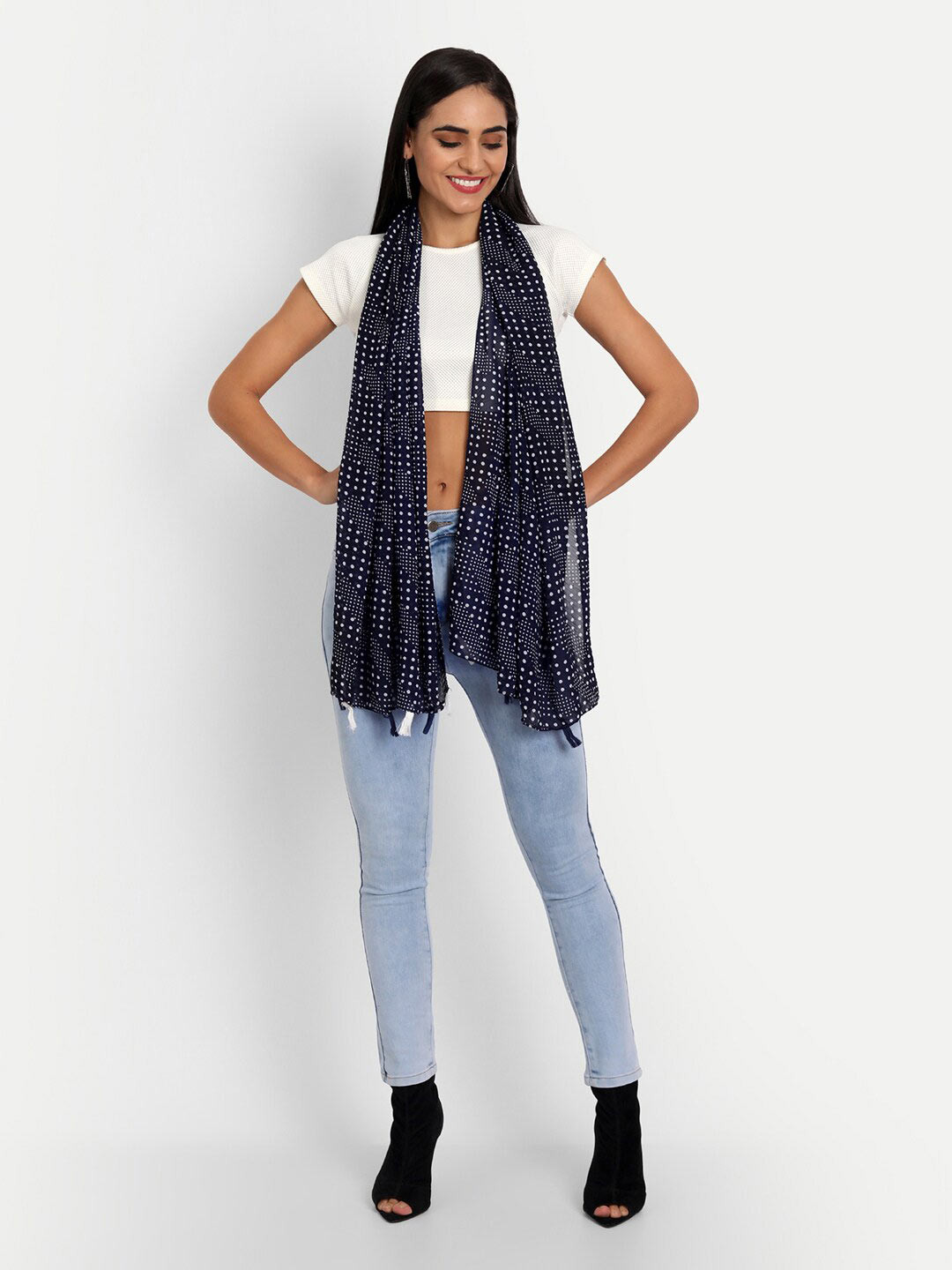 

Wicked Stitch Women Blue Scarves