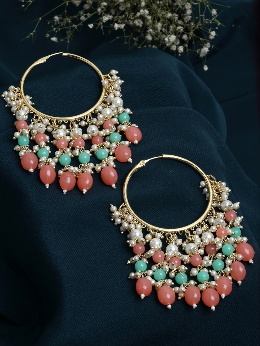 

PANASH Gold-Toned Circular Hoop Earrings