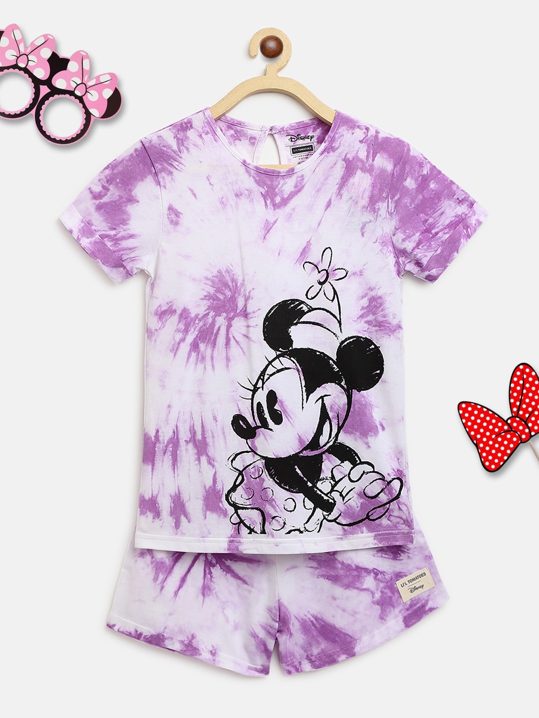 

Lil Tomatoes Girls Purple Night suits