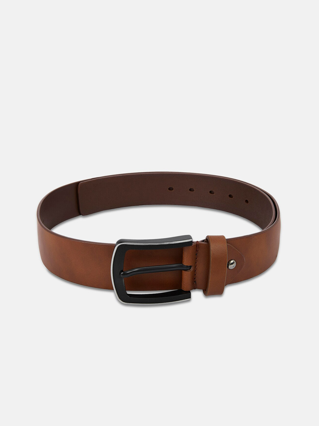 

Park Avenue Men Khaki Leather Formal Belt