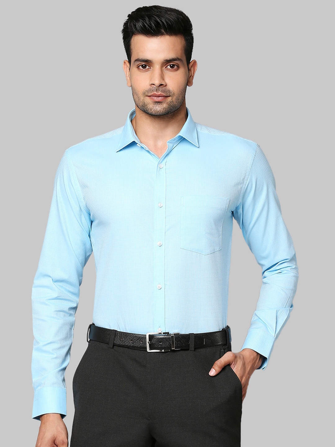 

Park Avenue Men Blue Slim Fit Formal Shirt