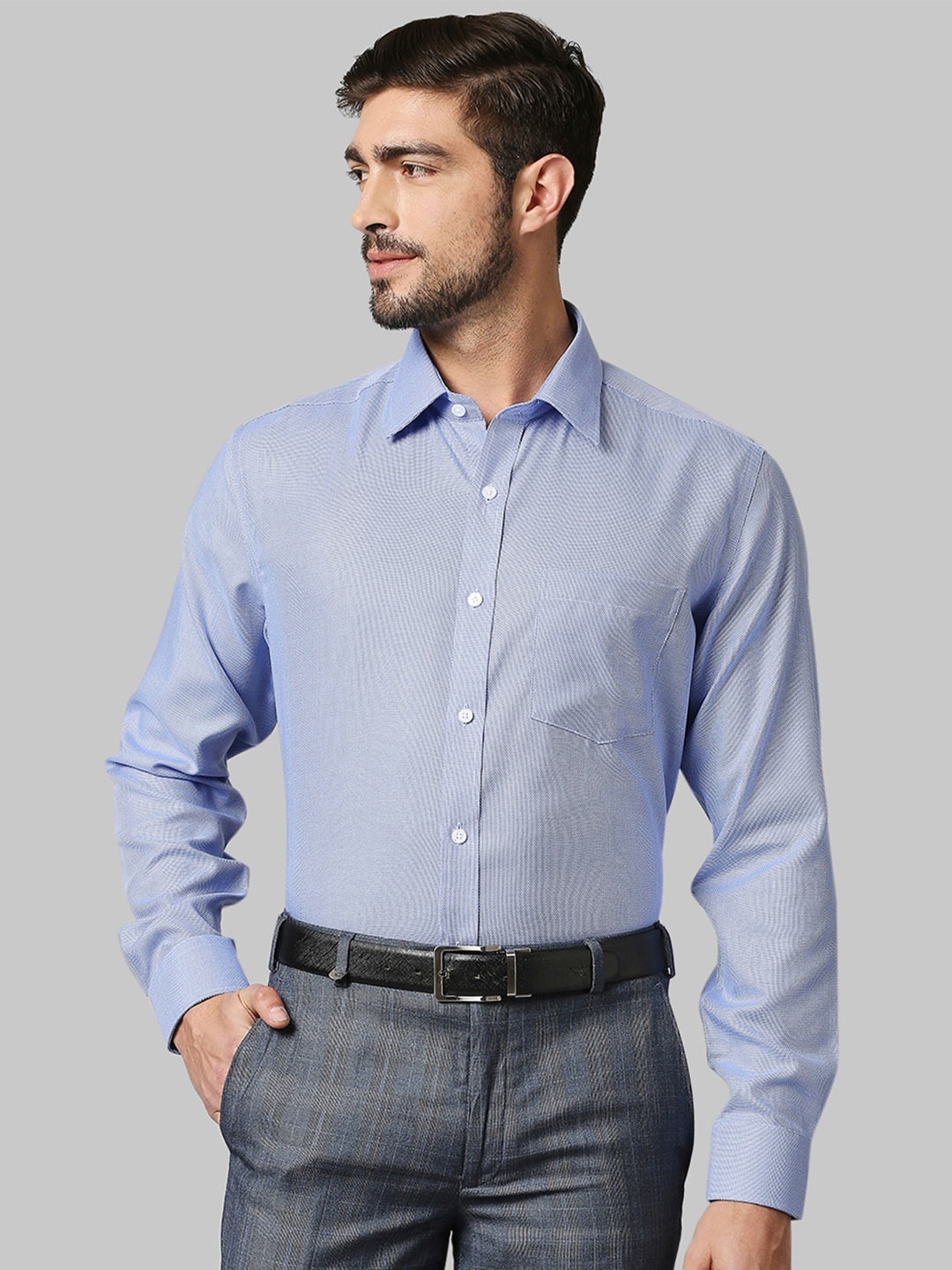 

Park Avenue Men Blue Formal Shirt