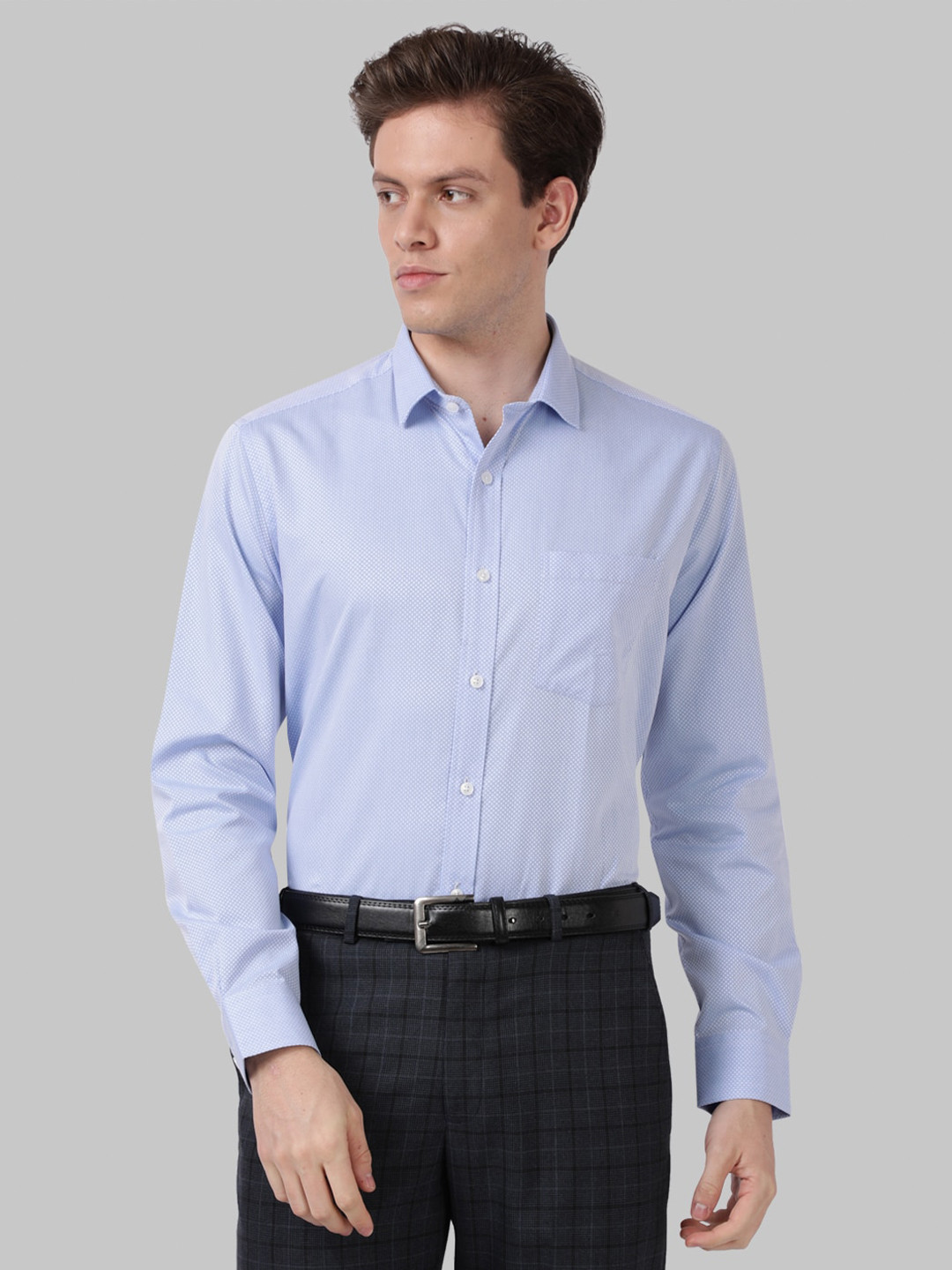 

Park Avenue Men Blue Formal Shirt