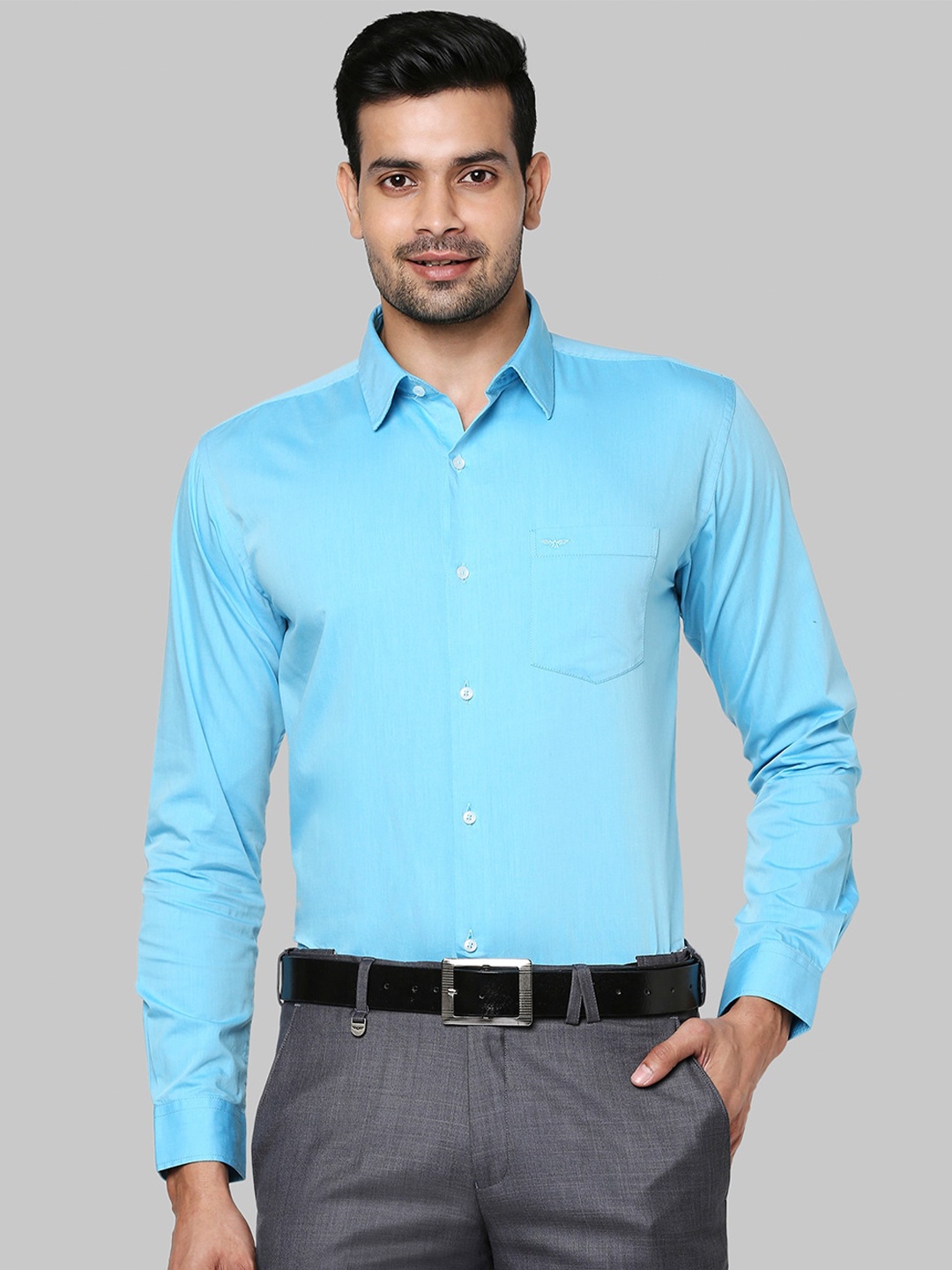 

Park Avenue Men Blue Slim Fit Formal Shirt