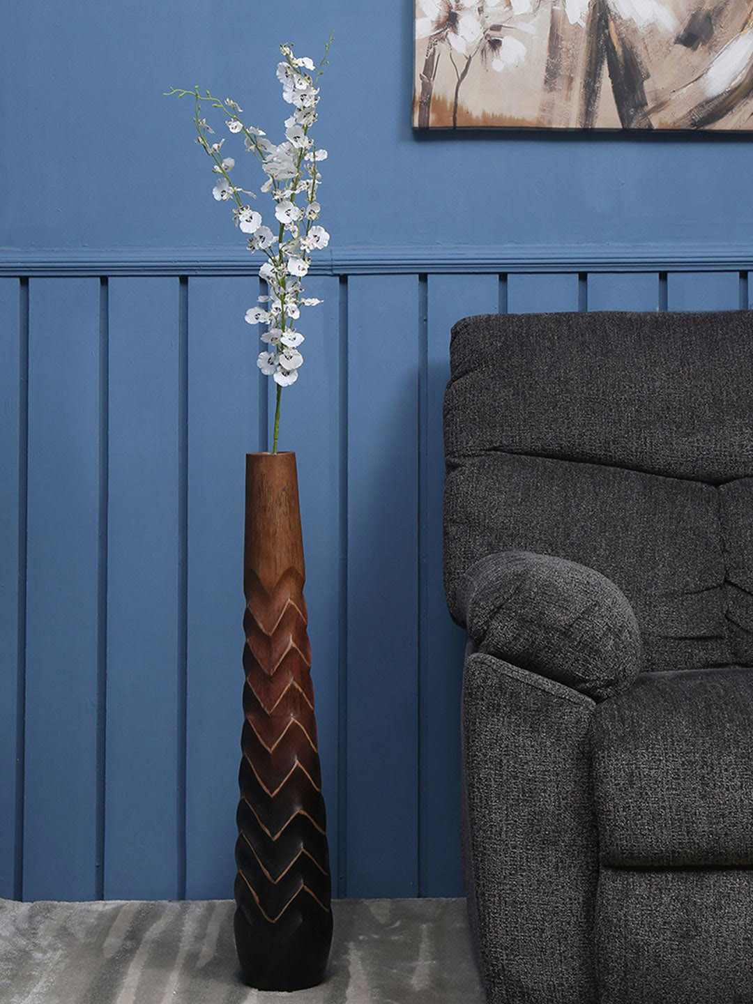

Athome by Nilkamal White Arti Stick Dancing Orchid Flowers