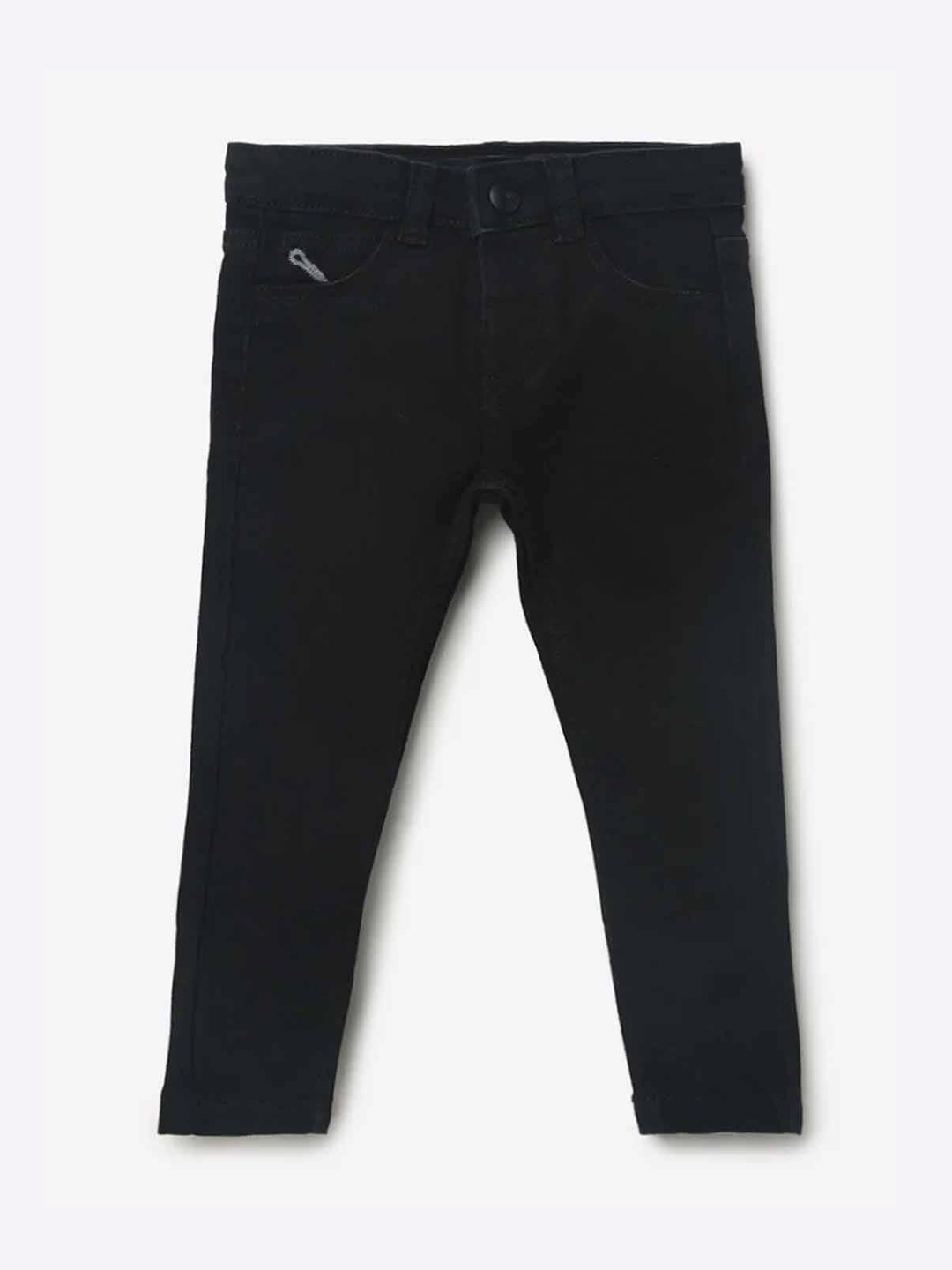 

TALES & STORIES Boys Black Slim Fit Highly Distressed Stretchable Jeans