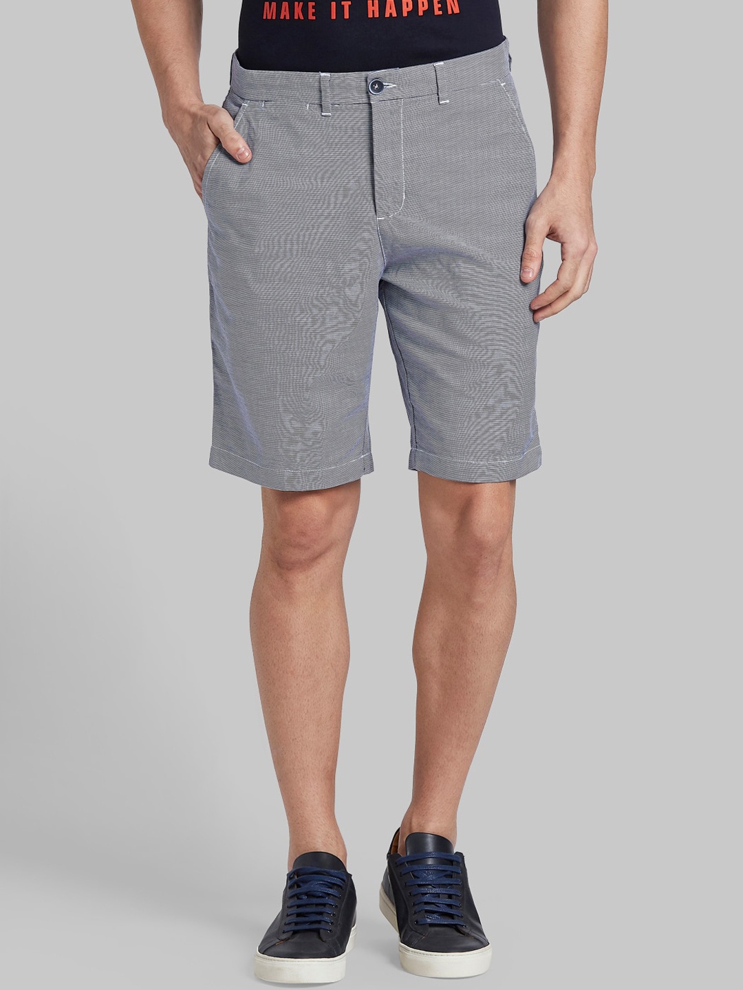 

Parx Men Blue Cotton Shorts