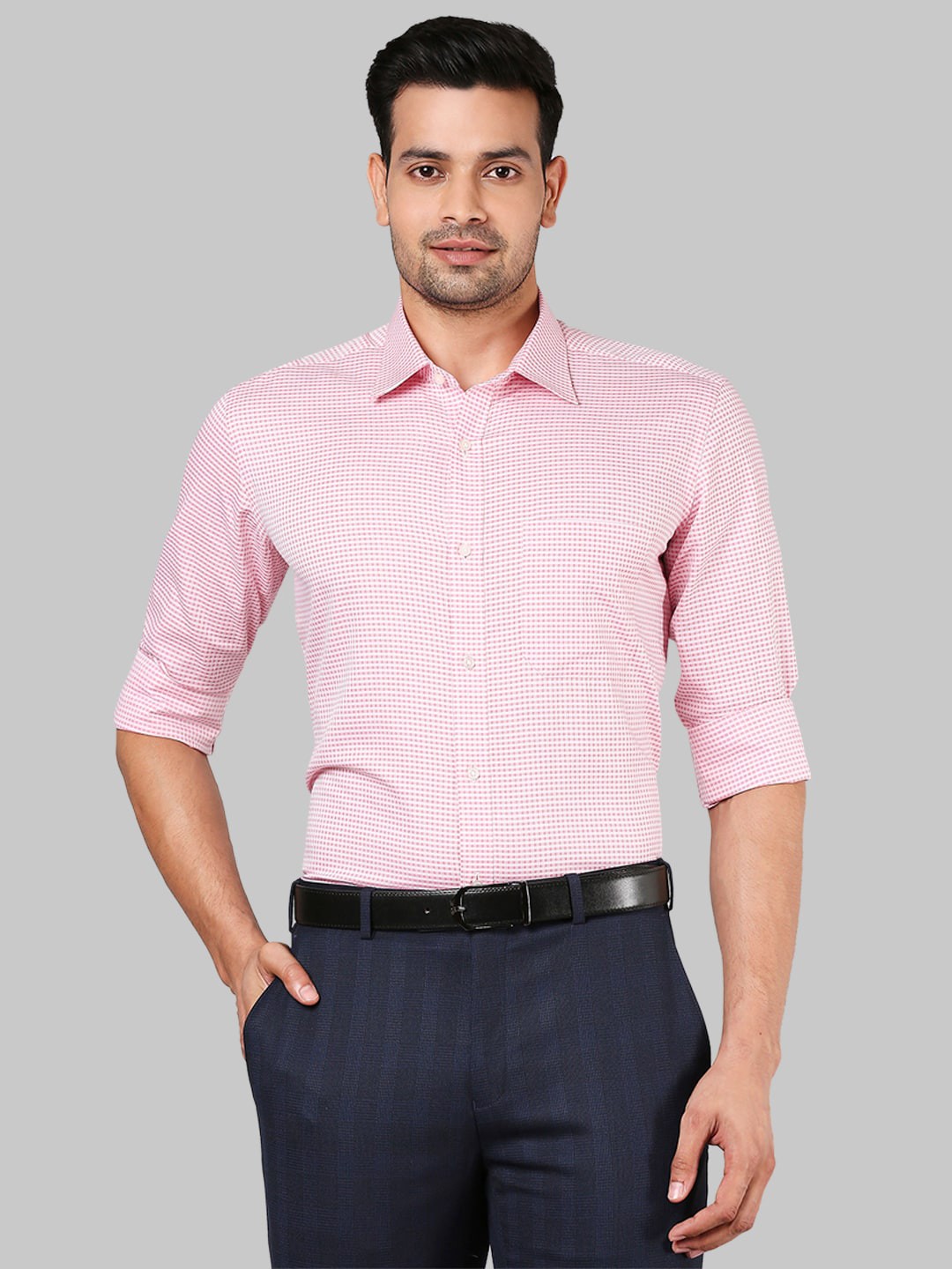 

Raymond Men Red Printed Formal Shirt
