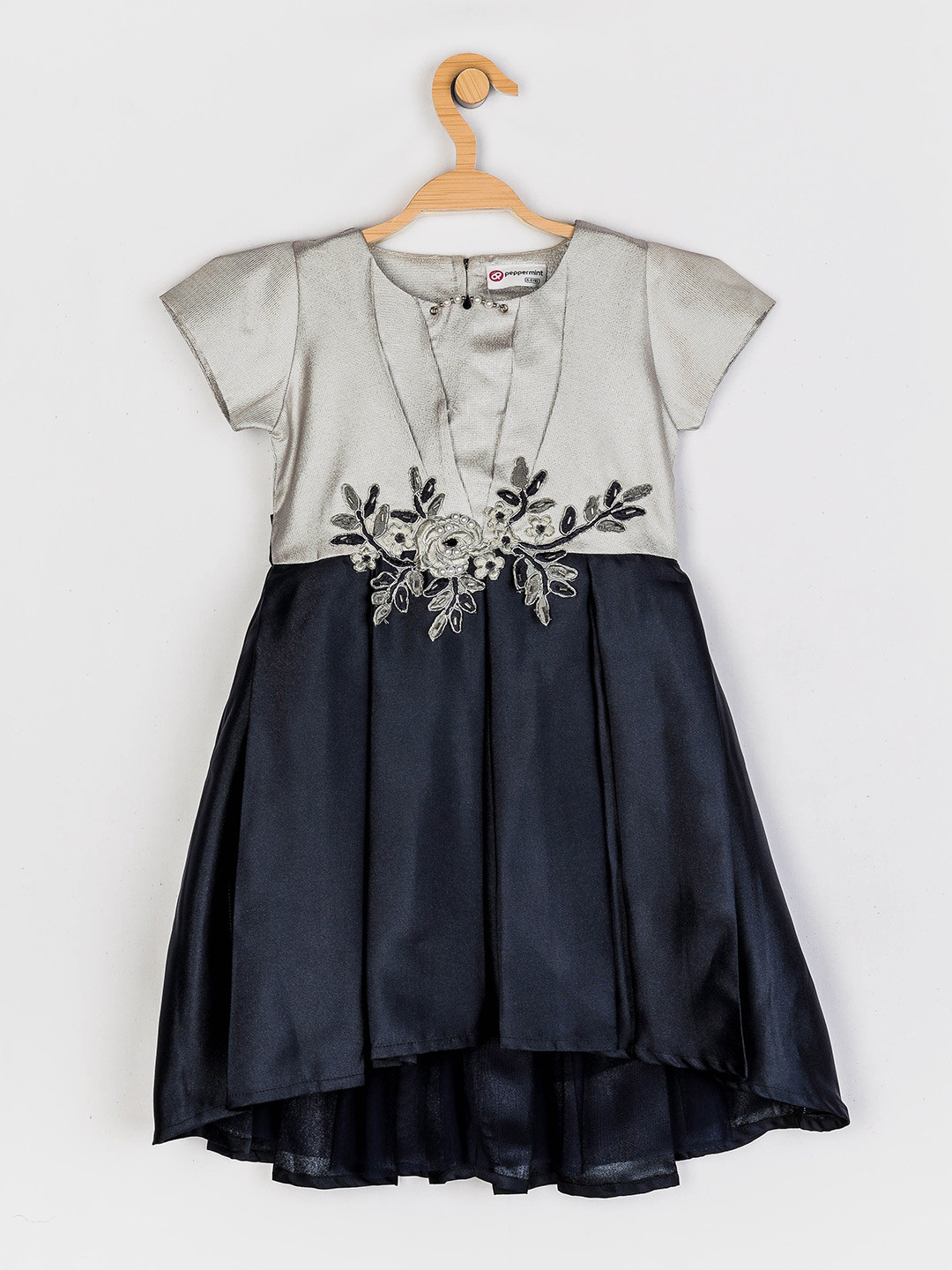 

Peppermint Navy Blue Floral Dress