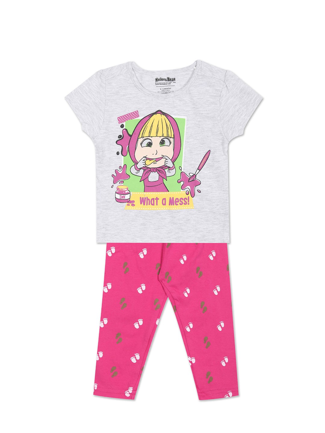 

Colt Girls Assorted & Assorted Checked T-shirt with Trousers