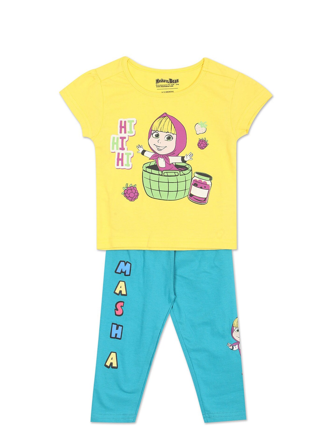 

Colt Girls Assorted & Assorted Colourblocked T-shirt with Trousers